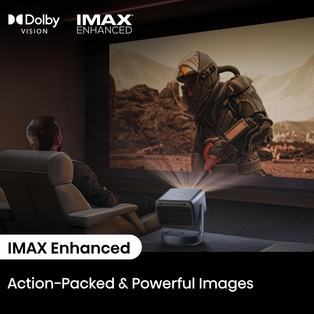 Hisense C2 Ultra, Triple Laser Smart Portable Projector, 4K UHD, 3,000 Lumens, 65 C 300, Dolby Vision, IMAX Enhanced, Sound by JBL, Netflix