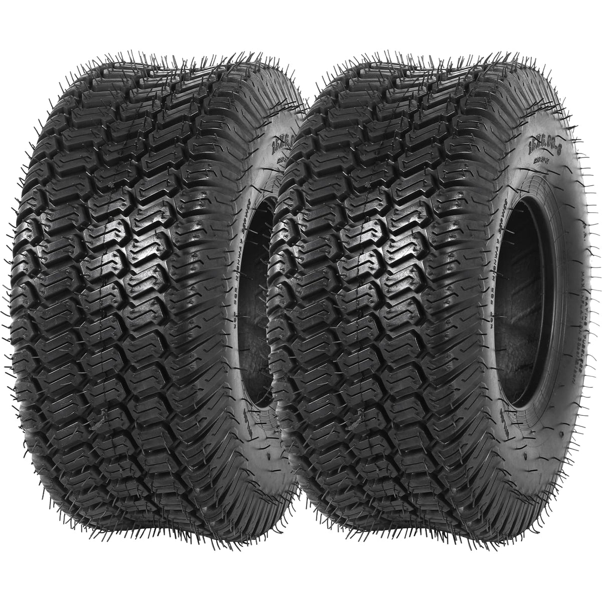 AR-PRO (2 Pack) 20x8.00-8 Lawn Mower Turf Tires, Tubeless, No Rims