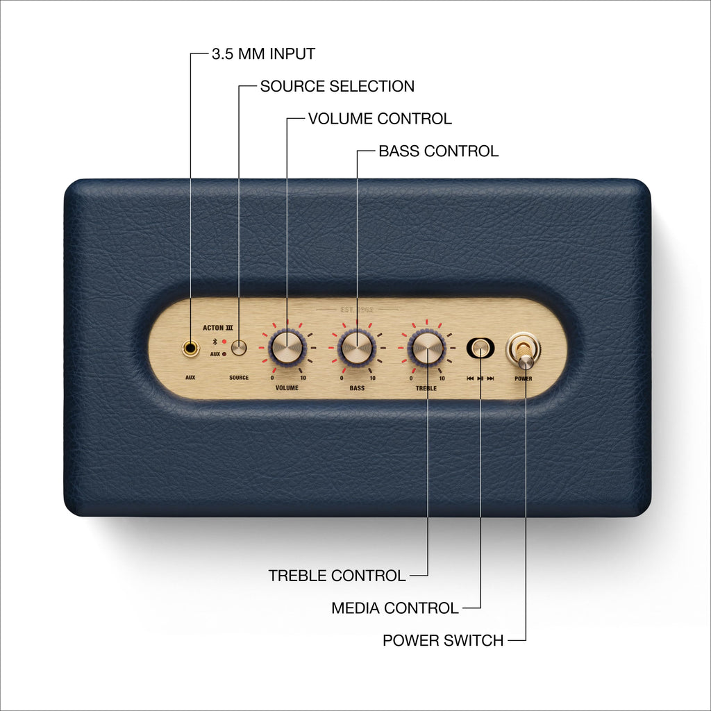 Marshall Acton III Bluetooth Home Speaker - Cream