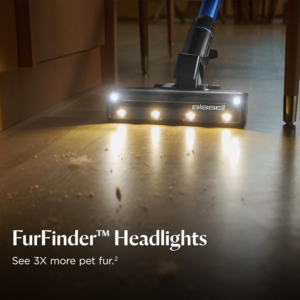 Bissell PowerClean FurFinder 200W Self-Standing Cordless Vacuum w/Tangle Free Brush Roll, Strong Suction, Removeable Battery, Wall Mount, Upholstery