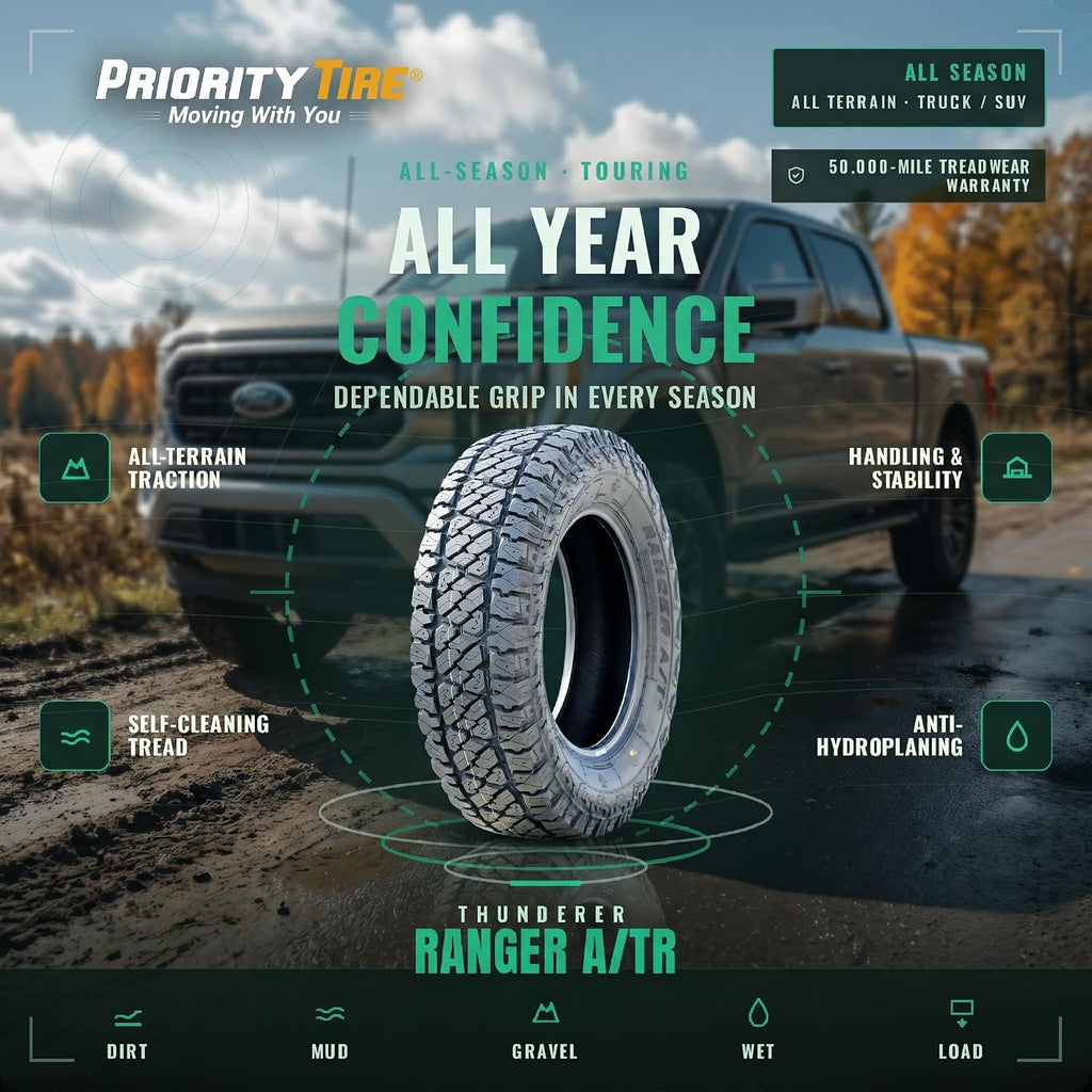 Thunderer Ranger ATR All Terrain LT275/70R18 125/122S E Light Truck Tire
