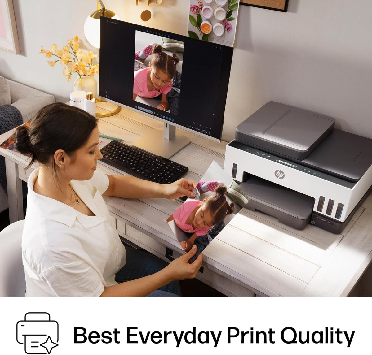 HP Smart Tank 7301 Wireless All-in-One Ink Tank Printer, Scanner, Copier with 2 Years of Ink Included, Best-for-Home Office, Cartridge-Free