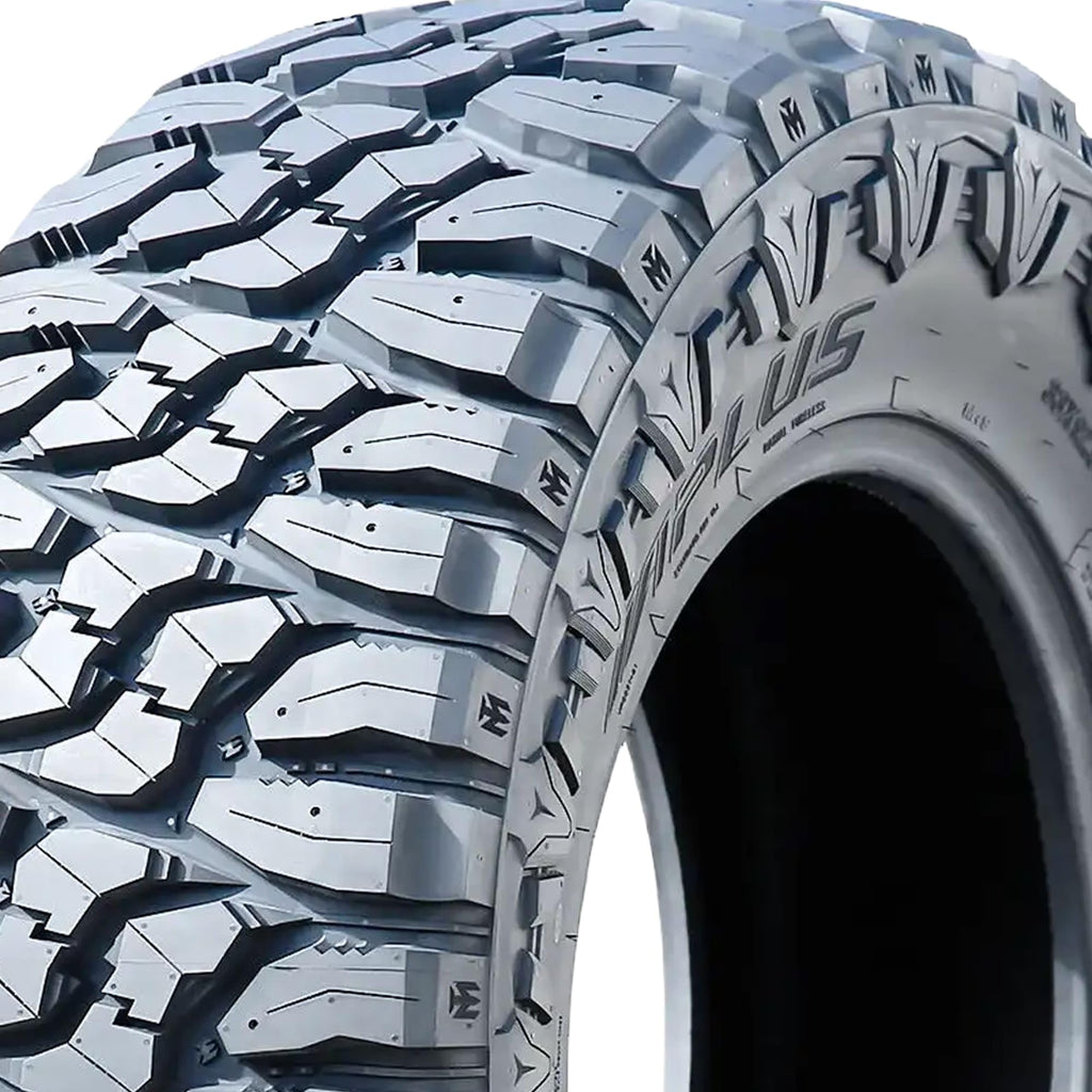 Aplus Shredder MT M/T Mud Off-Road Light Truck Radial Tire-LT245/75R16 245/75/16 245/75-16 120/116Q Load Range E LRE 10-Ply BSW Black Side Wall