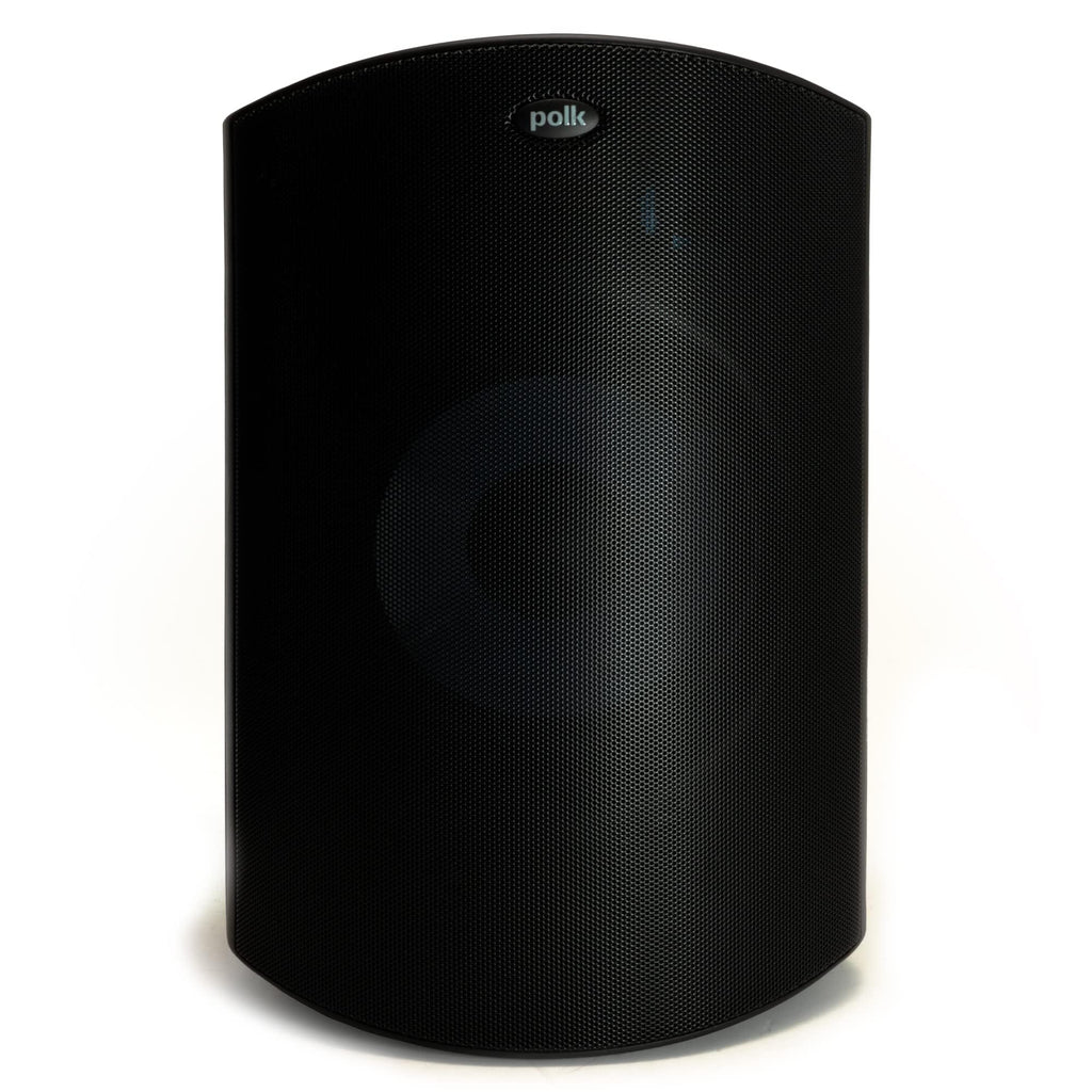 Polk Audio Atrium 4 Weatherproof Outdoor Speakers with Powerful Bass (Pair, Black), All-Weather Durability, Broad Sound Coverage, Speed-Lock Mounting