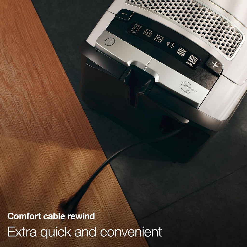 Miele Complete C3 Marin Bagged Canister Vacuum Cleaner with Electrobrush Floorhead, Suitable for Carpets and Hard Floors, in Marine Blue