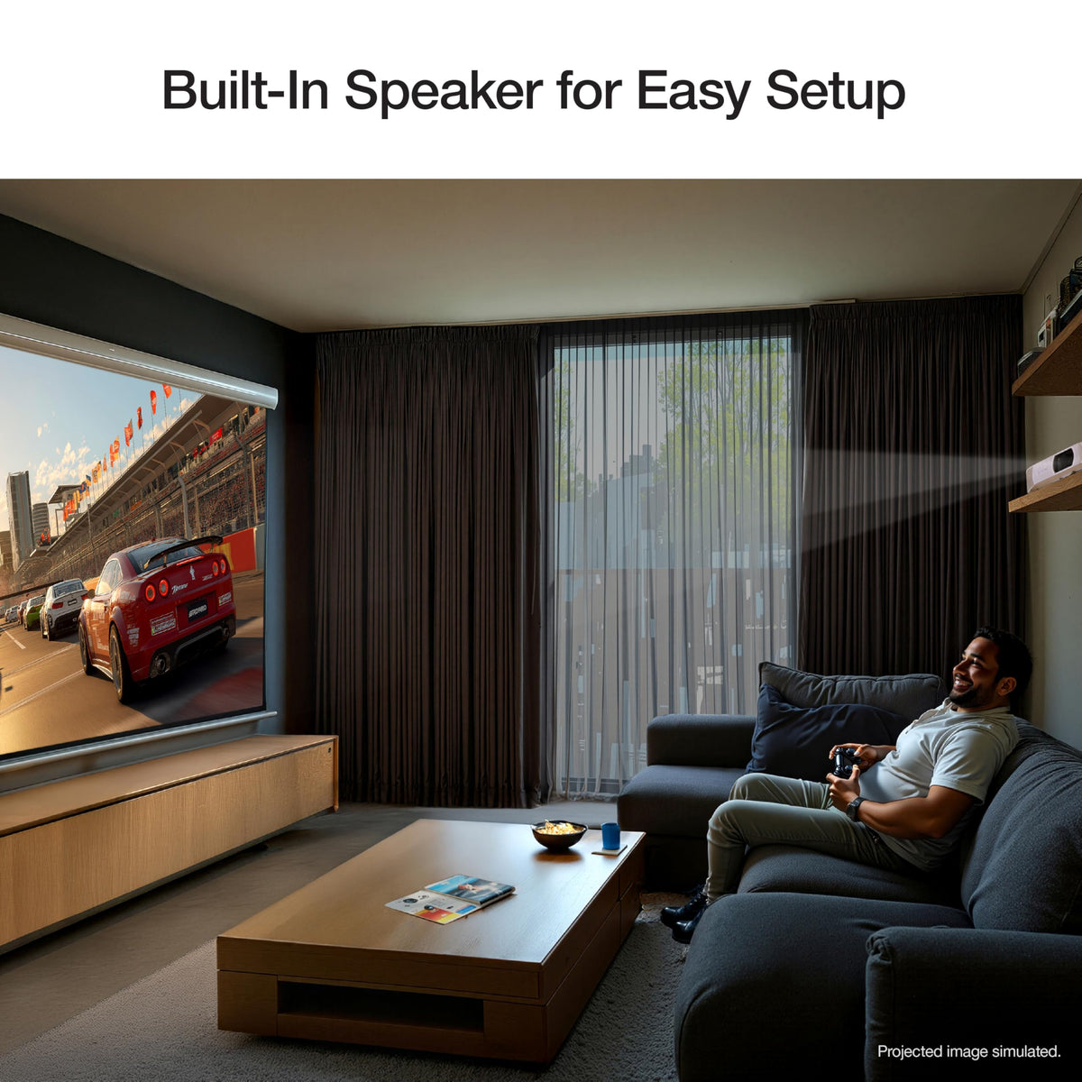Epson Home Cinema 980 3-Chip 3LCD 1080p Projector, 4,000 Lumens Color and White Brightness, Streaming/Gaming/Home Theater, Built-In Speaker, Auto