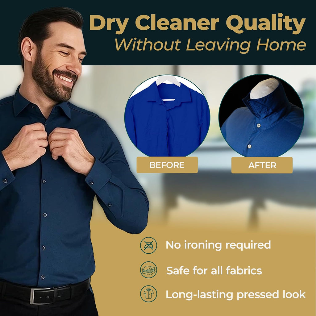 Automatic Hot Air Dryer & Iron C Clothes Dryer and Hands Free Wrinkle Remover for Shirts & Pants-Gentle on All Fabrics - Apartment & Dorm Room