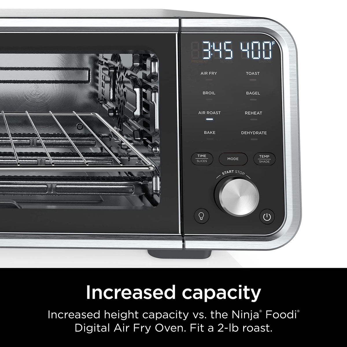 Ninja SP201 Digital Air Fry Pro Countertop 8-in-1 Oven with Extended Height, XL Capacity, Flip Up & Away Capability for Storage Space, with Air Fry