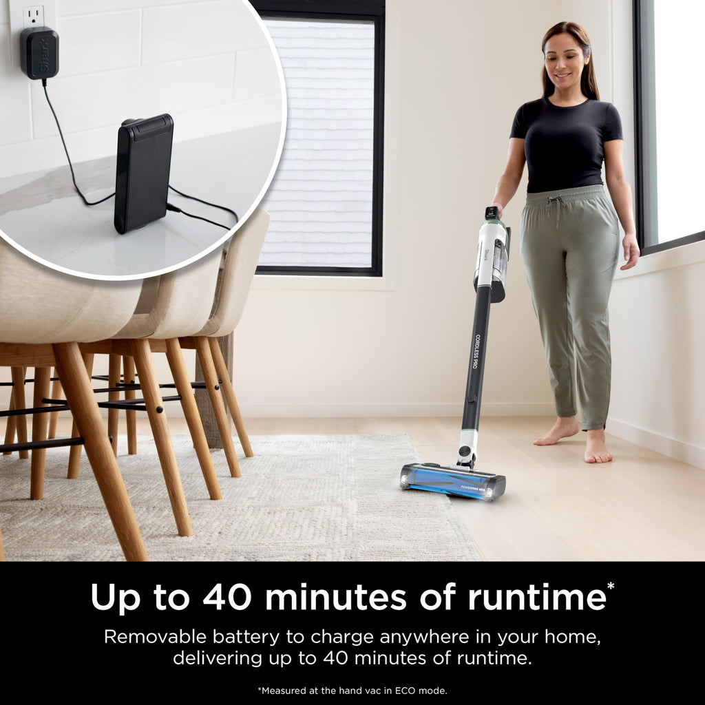 Shark Stratos Cordless Vacuum with Clean Sense IQ and Odor Neutralizer, MultiFlex Wand, Includes Crevice Tool & Anti-Allergen Brush, Up To 60 Minute