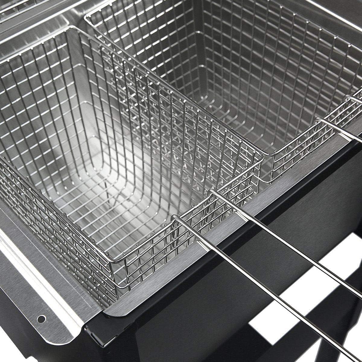Barton 148,000 BTU High-Pressure Triple Basket Deep Fryer Dual Burner Propane LPG Fish Cooker Fry Basket Fryer Outdoor Catering, Events, Camping