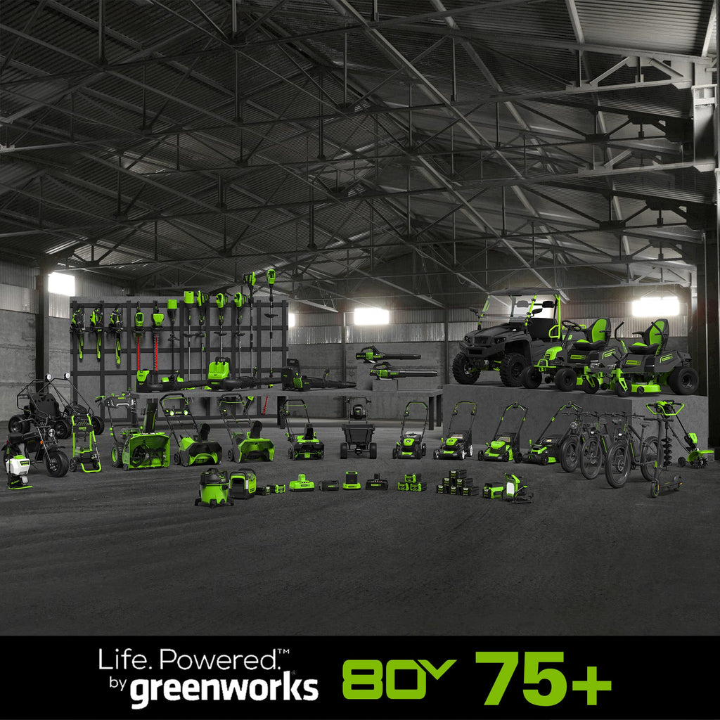 Greenworks 80V 18" Brushless Cordless Chainsaw (Great For Tree Felling, Limbing, Pruning, and Firewood) / 75+ Compatible Tools), 2.0Ah Battery and
