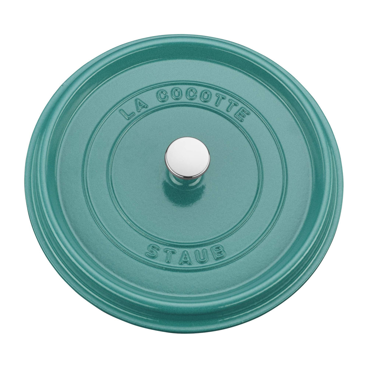 Staub Cast Iron 7-qt Round Cocotte - White Truffle, Made in France