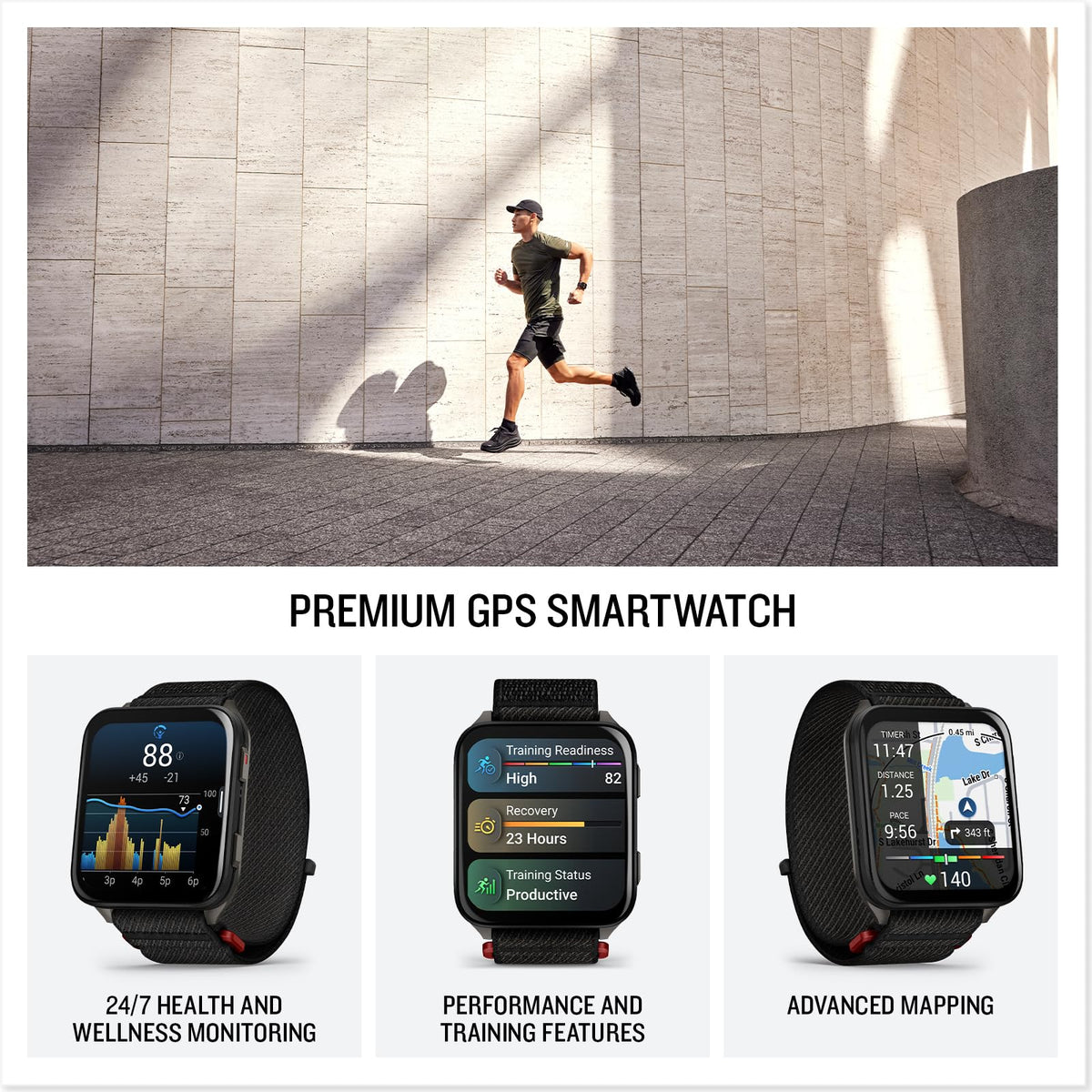 Garmin® Venu® X1, Thin and Lightweight GPS Smartwatch, AMOLED Display, Advanced Health and Fitness Features, Black with Slate Titanium