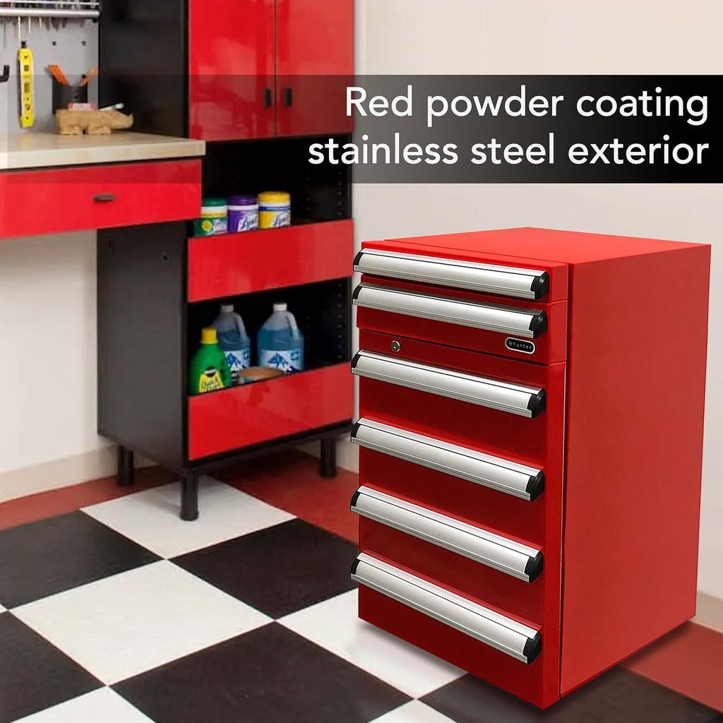 Whynter TBR-185SR 1.8 cu. ft. Portable Tool Box Refrigerator with 2 Drawers and Lock - Red