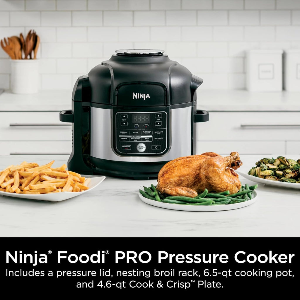 Ninja Foodi 10-in-1 Pressure Cooker & Air Fryer with TenderCrisp Technology, 6.5-Quart Multicooker