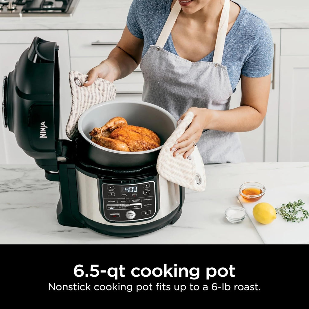 Ninja Foodi 10-in-1 Pressure Cooker & Air Fryer with TenderCrisp Technology, 6.5-Quart Multicooker