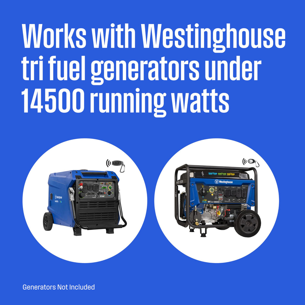 Westinghouse 13500 Peak Watt Tri-Fuel Home Backup Portable Generator, Remote Electric Start, Transfer Switch Ready, Gas, Propane, and Natural Gas