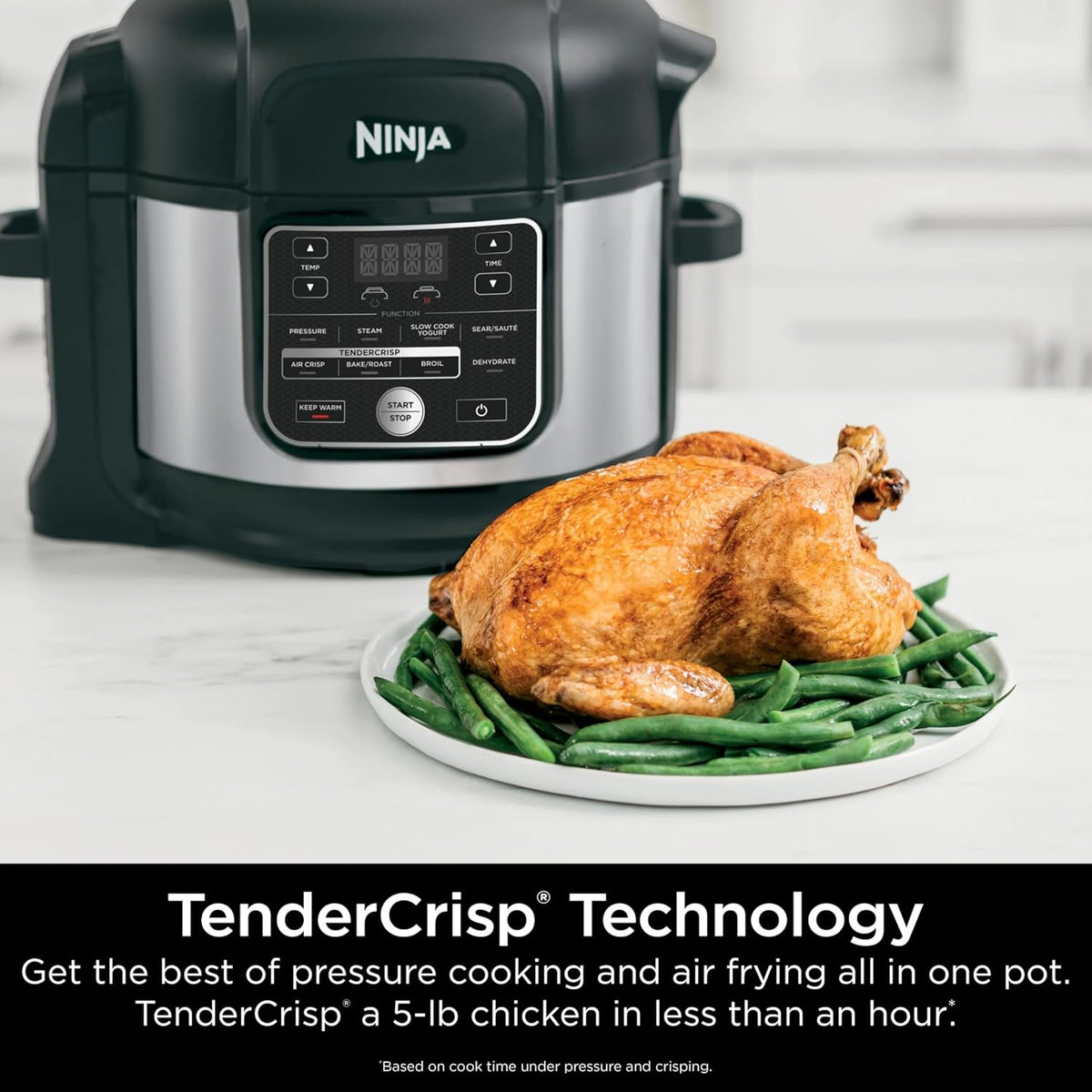 Ninja Foodi 10-in-1 Pressure Cooker & Air Fryer with TenderCrisp Technology, 6.5-Quart Multicooker