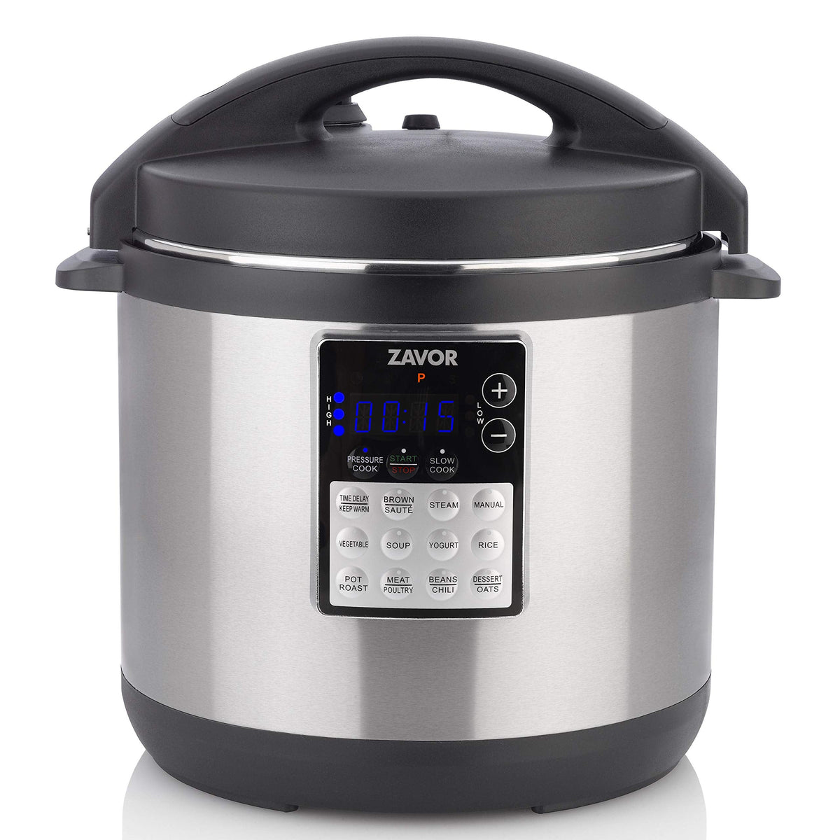 Zavor LUX LCD 6 Quart Multi-cooker with America's Test Kitchen Multicooker Perfection Cookbook, Stainless Steel