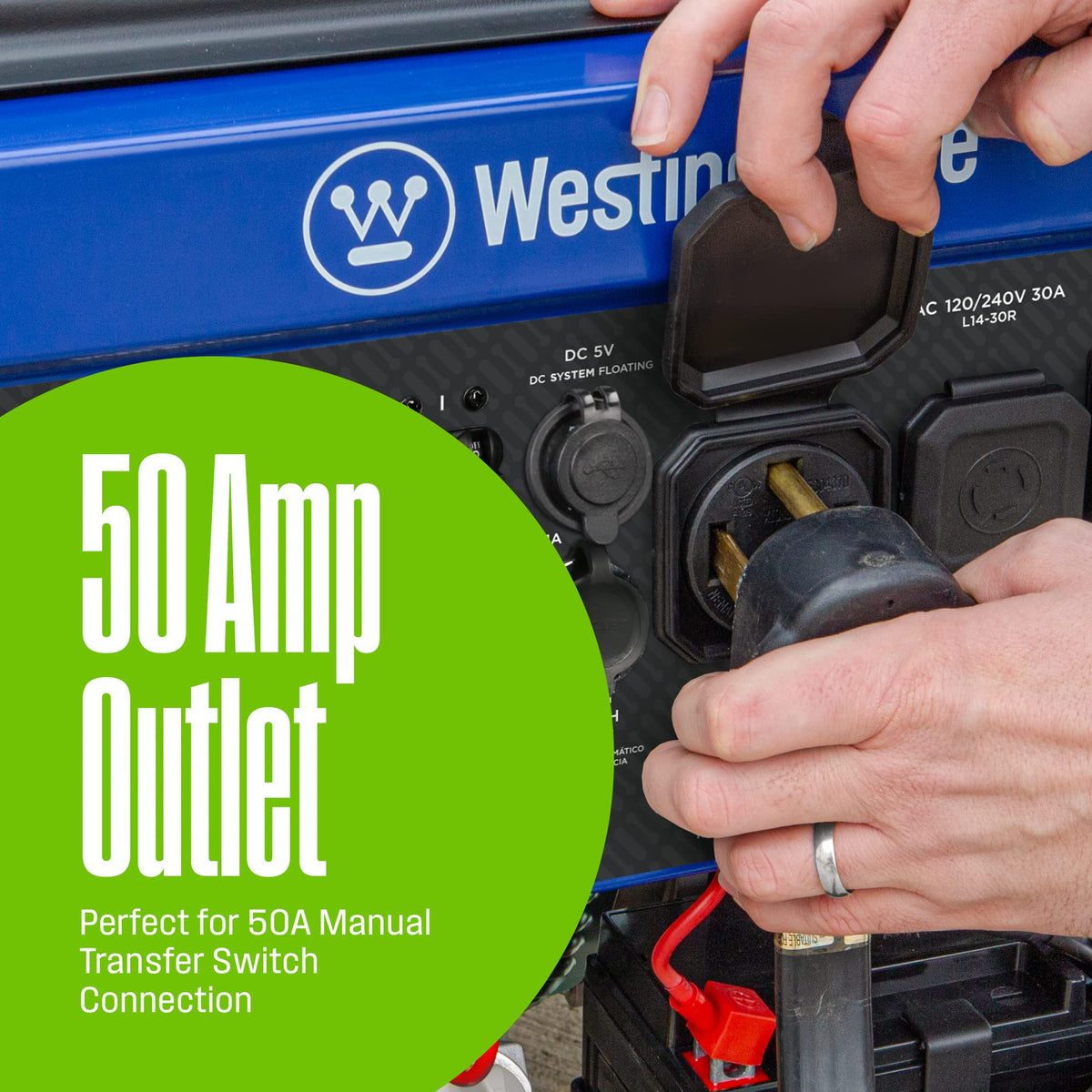 Westinghouse 13500 Peak Watt Tri-Fuel Home Backup Portable Generator, Remote Electric Start, Transfer Switch Ready, Gas, Propane, and Natural Gas