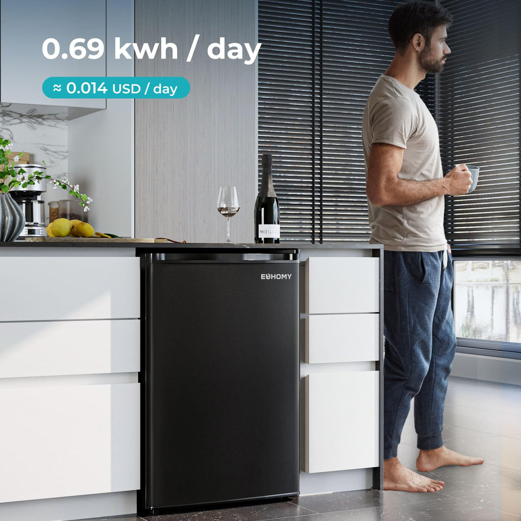 EUHOMY 7.4 Cu.Ft. Refrigerator with Freezer, 2 Door Fridge, Large Capacity,Adjustable Thermostat, Refrigerator for Kitchen/Dorm/Apartment/Garage