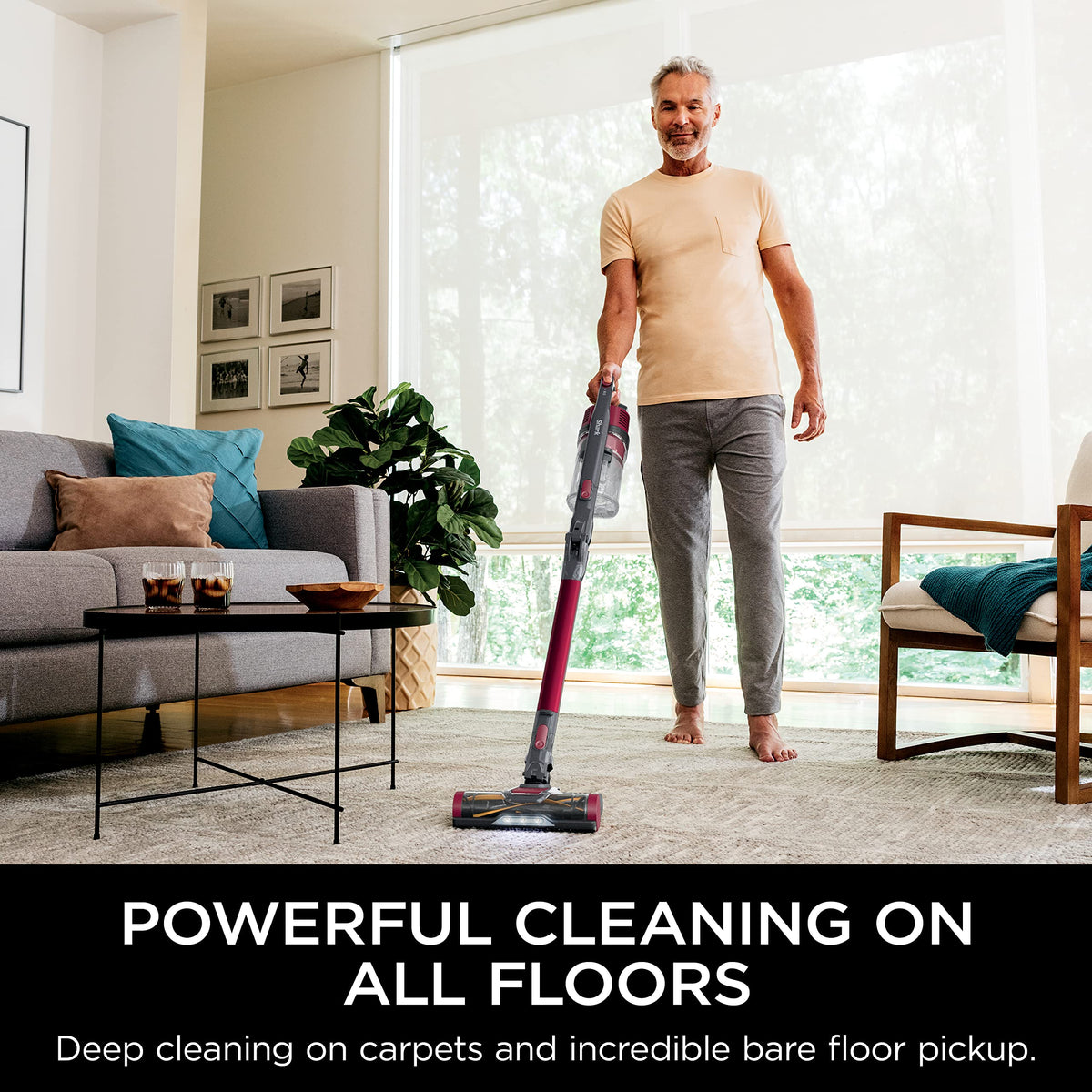Shark Stratos Cordless Vacuum with Clean Sense IQ and Odor Neutralizer, MultiFlex Wand, Includes Crevice Tool & Anti-Allergen Brush, Up To 60 Minute