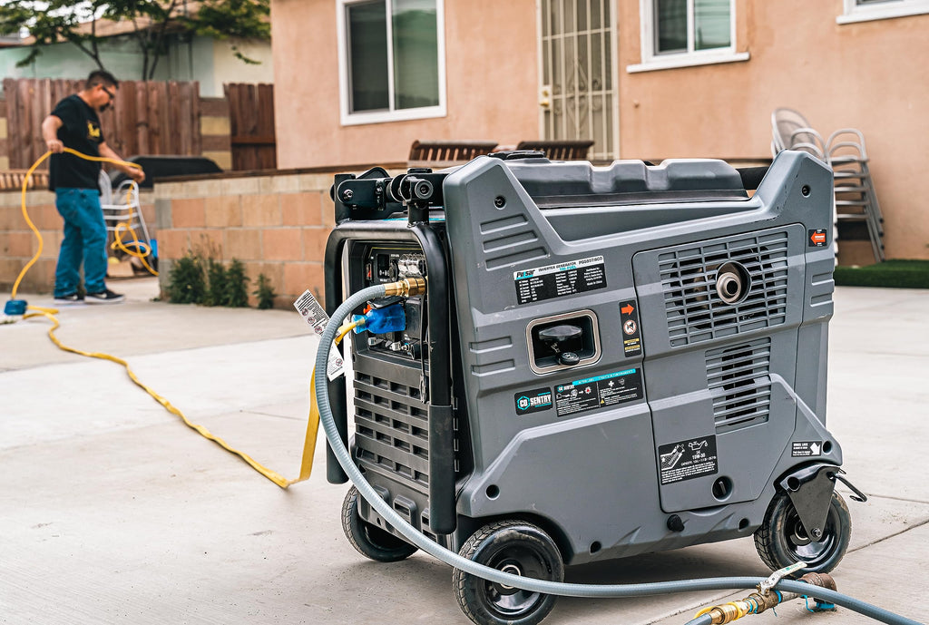 Pulsar GD10KBN 10500W Dual Fuel Home Backup Portable Inverter Generator with Wheel Kit and Electric Start RV Ready