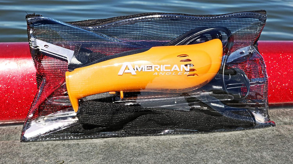 American Angler PRO Electric Fillet Knife Professional Grade Fisherman's Kit C Includes 5 Types of Stainless Steel Blades, Storage Pouch, and