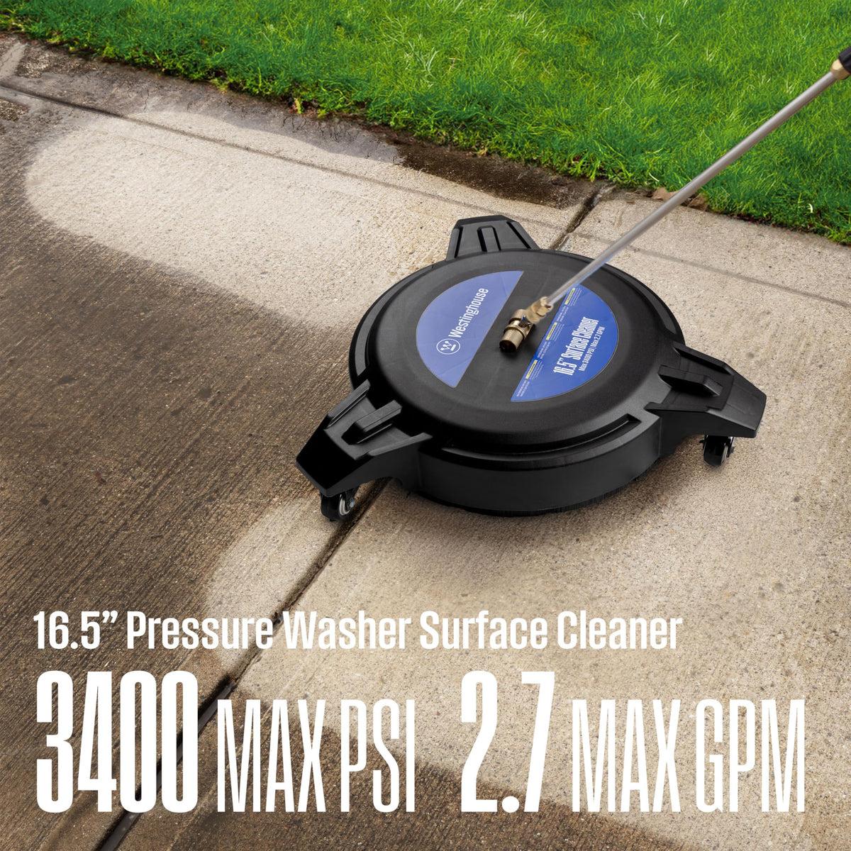 Westinghouse WPX3400 Gas Pressure Washer, 3400 PSI and 2.6 Max GPM, Onboard Soap Tank, Spray Gun and Wand, 5 Nozzle Set, for Cars/Fences/Driveways