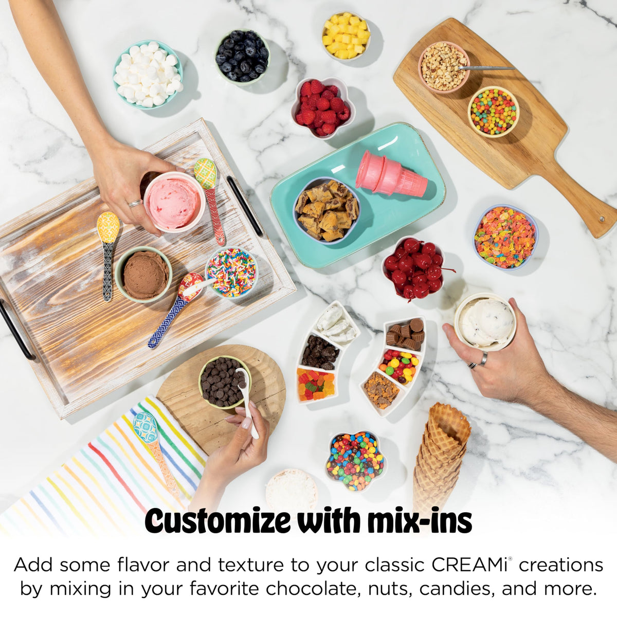 Ninja CREAMi Scoop & Swirl Ice Cream and Soft Serve Maker, Sorbet, Milkshake, Frozen Yogurt, Low Calories Program & More, 13-in-1, Soft Serve Handle