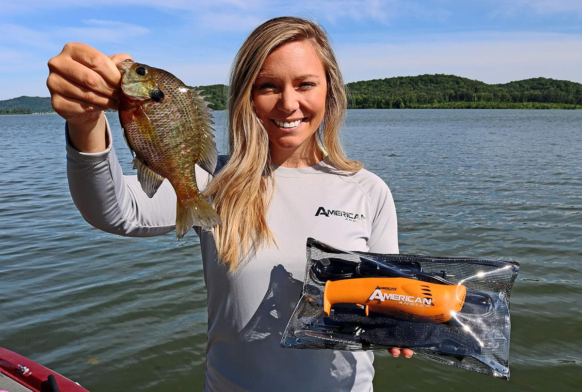 American Angler PRO Electric Fillet Knife Professional Grade Fisherman's Kit C Includes 5 Types of Stainless Steel Blades, Storage Pouch, and